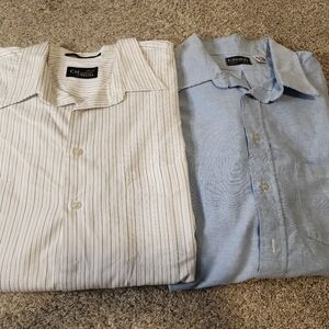 Men's Button Up Dress Shirt Bundle 2XL